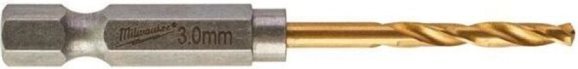 SHOCKWAVE Red Hex HSS-G TIN Metallbor 2-pakning 3 mm