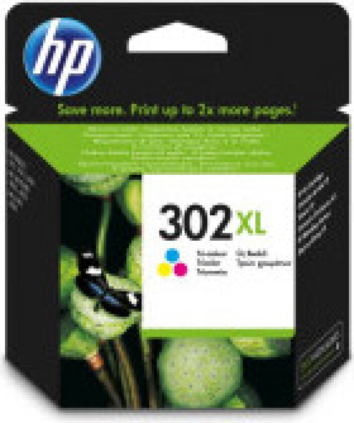 302XL / F6U67AE Tri-Color - Blekkpatron Fargebasert tricolor