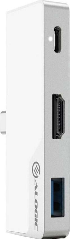 Nano Mini USB-C dockingstasjon (sølv)