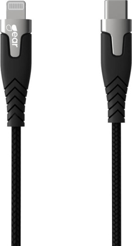 Gear USB-C til Lightning MFi Pro-klasse kabel 1,5m (sort)