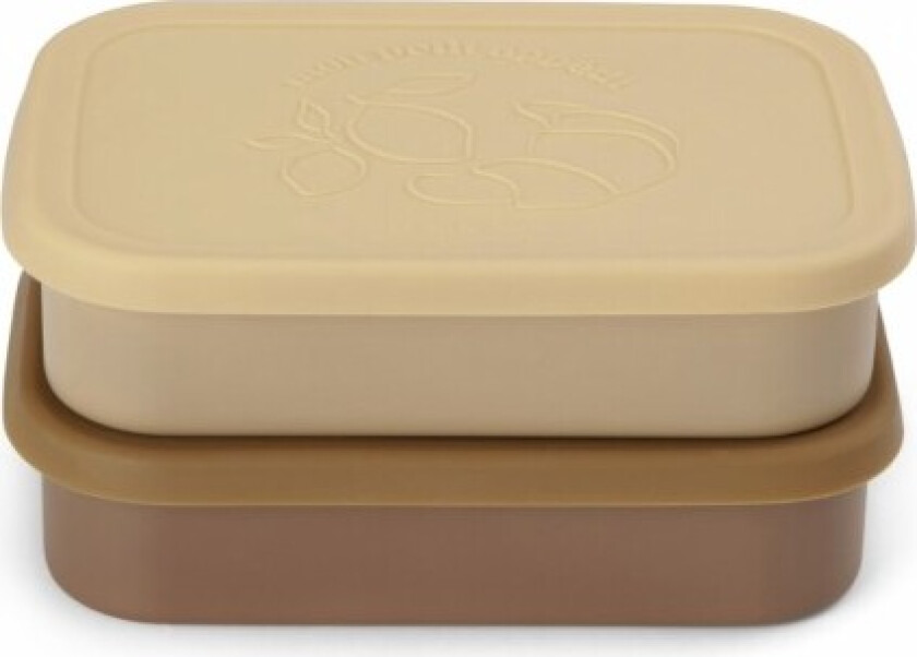 Konges Sløjd, Matboks , 2-pak, Yellow / Vanilla
