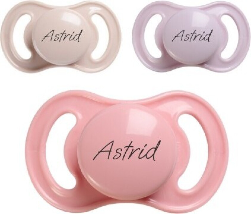 Esska Happy Mini, Str. 1 (0-6 Md.), Symmetrisk - Silikon, Smokker Med Navn