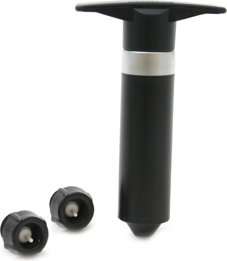 Bilde av Wine pump Vacuum 3 pieces Black Plastic