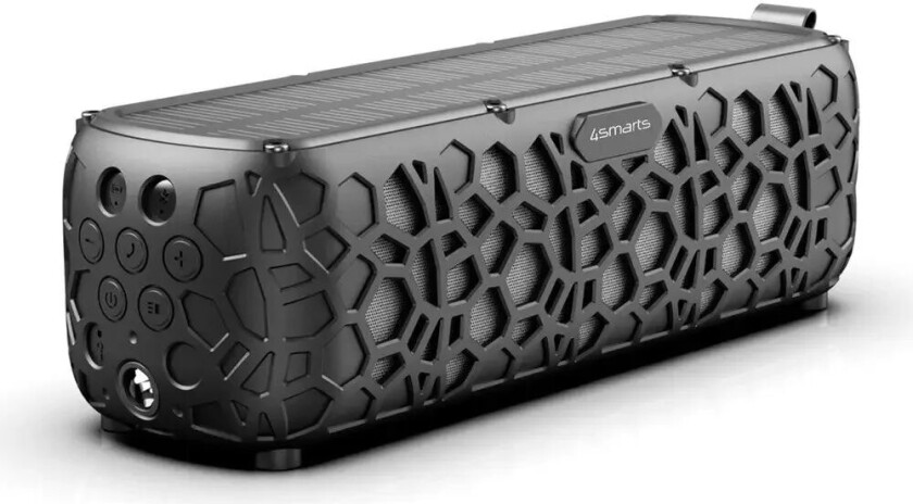 4smarts Solar Stereo Speaker Endless Summer, Black