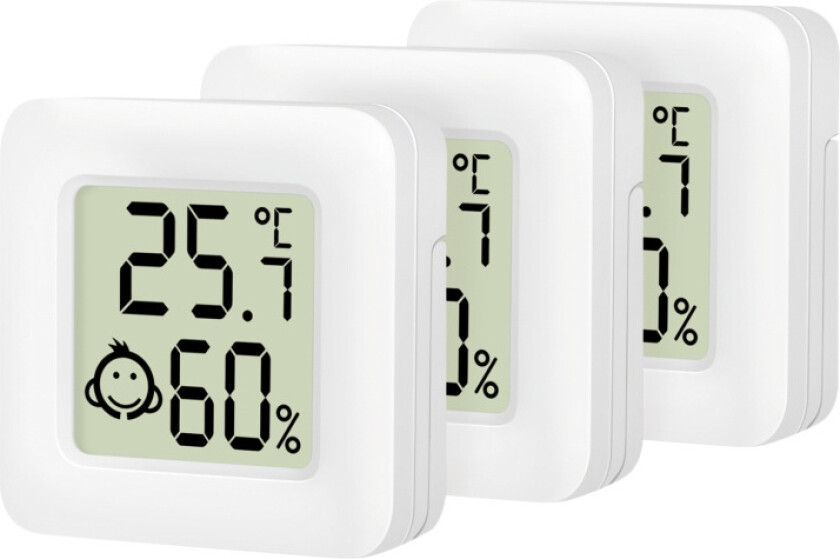 Bilde av Digital Mini-termometer/hygrometer 3-pack