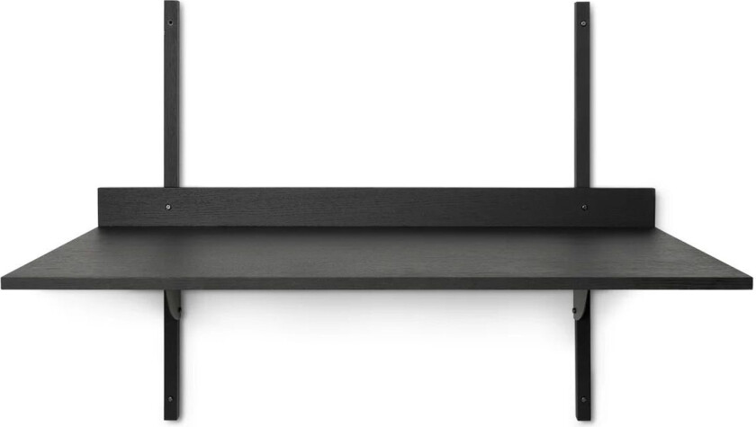 Sector skrivebord Black ash-black brass