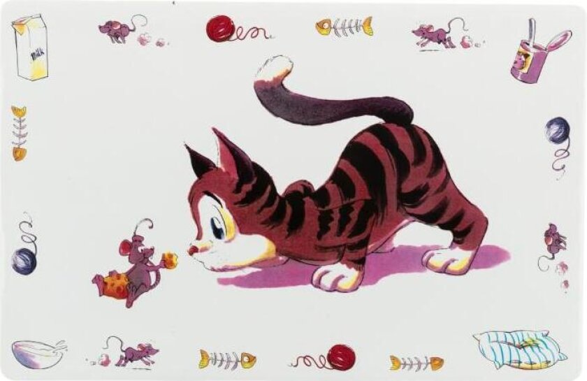 Comic Cat Skålunderlag 44x28 cm