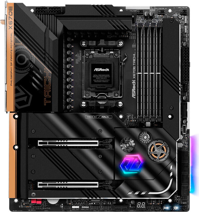 X670E Taichi Hovedkort - AMD X670E - AMD AM5 socket - DDR5 RAM - ATX
