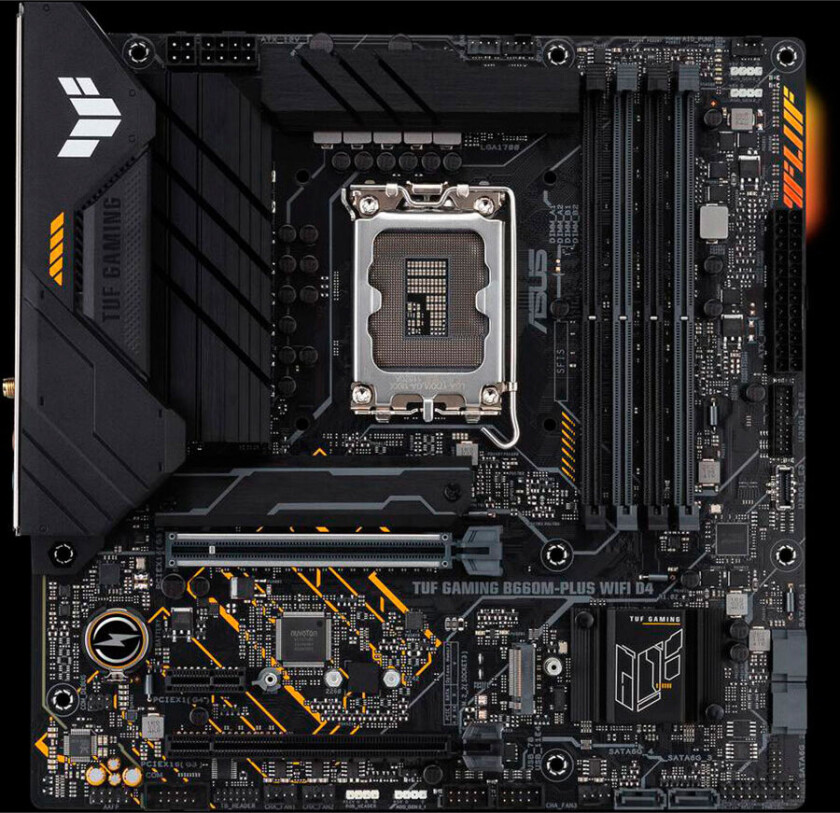 Asus Tuf Gaming B660m-plus Wifi D4 Ddr4 S-1700 Matx Mikro Atx Hovedkort