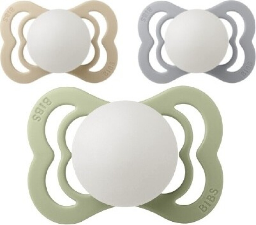 Bibs Supreme Night Glow, Str. 1 (0-6 Mnd.), Symmetrisk - Silikon