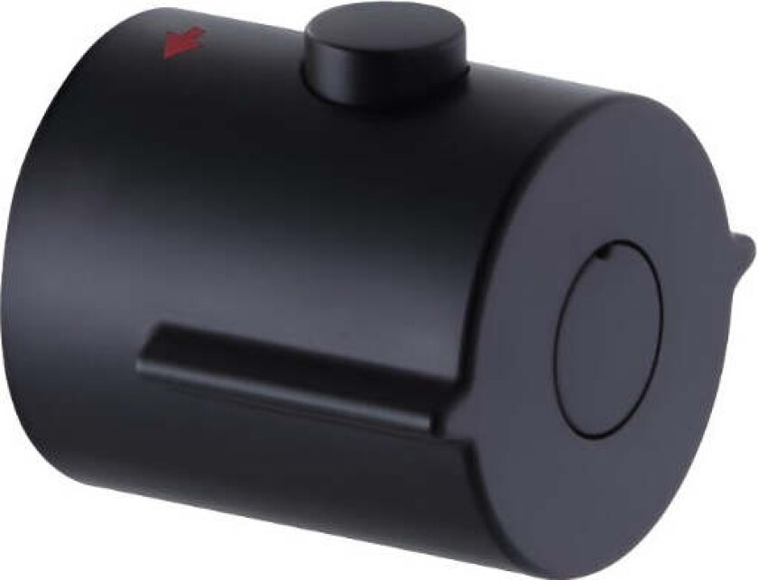 Varmreguleringsratt til Azur Termostatbatterier/takdusjpakker Svart Matt