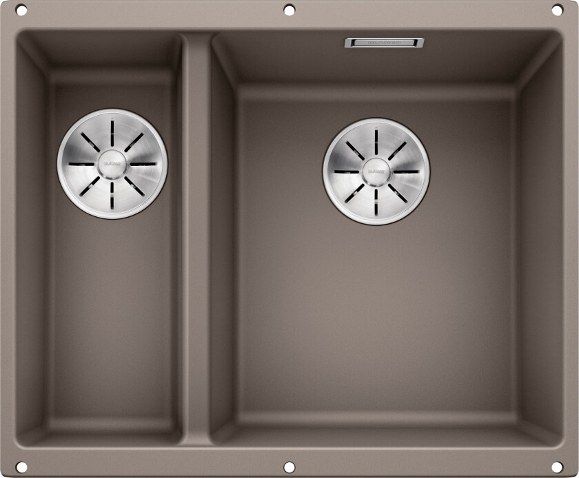 Subline 340/160-U kjøkkenvask, 55,5x46 cm, brun