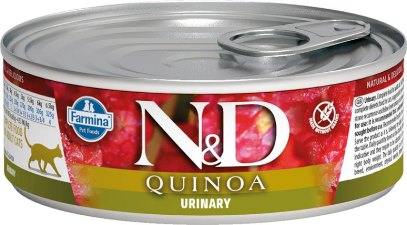 N&D Quinoa Urinary Våtfôr til katt 12 x 80 g