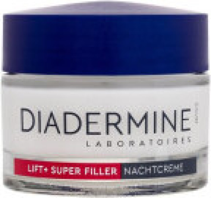 DIADERMINE Lift+ Super Filler Anti-Age Night Cream, Nattkrem, Kvinner, Alle hudtyper, Ansikt, anti aldring, Anti-rynke, Plumpe, Utjevning, 30+ år