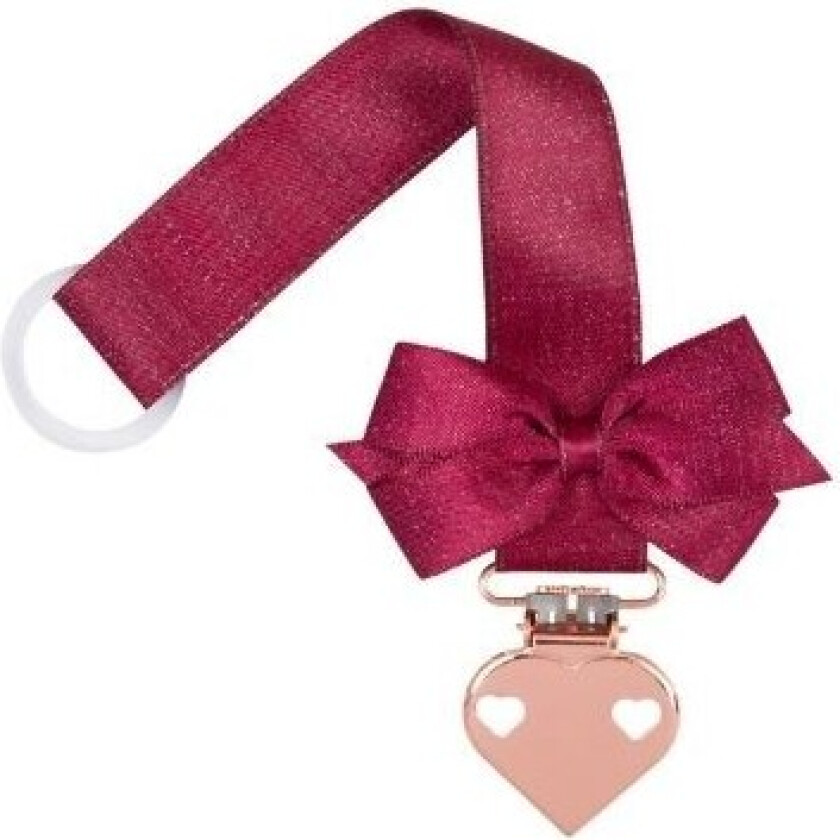 , Smokkesnor Med Sløyfe, Glitter Bordeaux