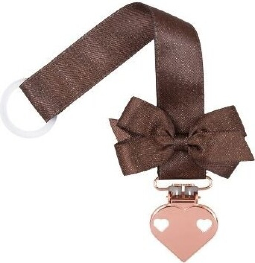 , Smokkesnor Med Sløyfe, Glitter Brown