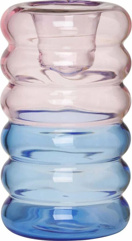 Hoop lysestake Ø 3,5 x 9 cm Pink-blue