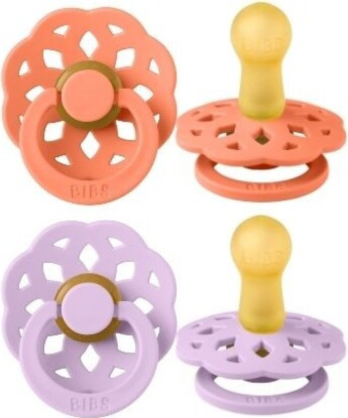 Bibs Boheme - 2-pakning, Str. 2 (3-36 Mnd.), Rund - Lateks,