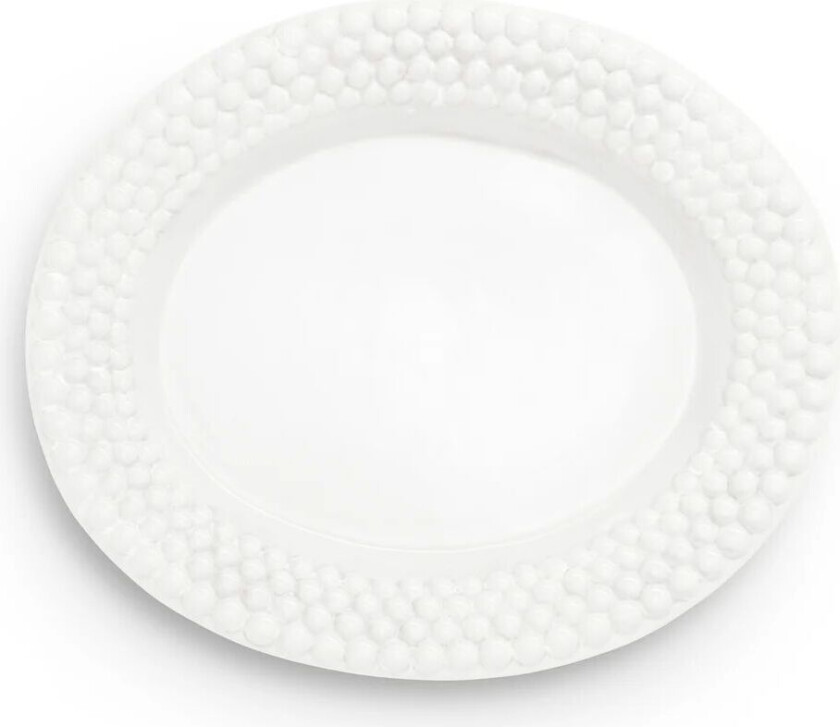 Bubbles ovalt fat 35 cm Hvit
