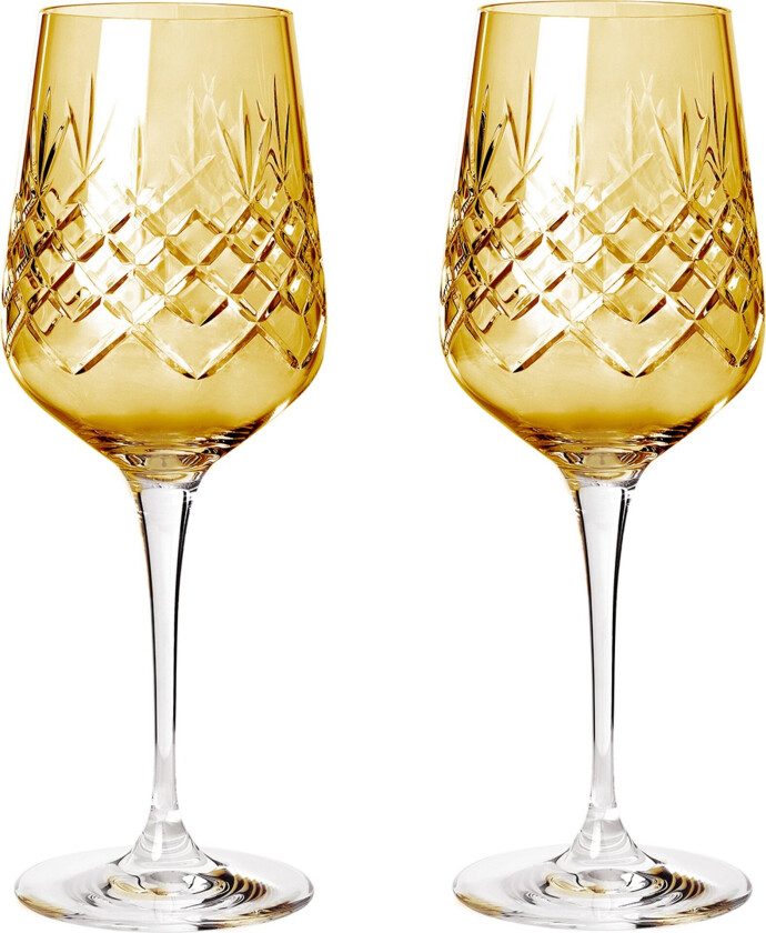Crispy Madame Hvitvinglass 2 stk, Citrine