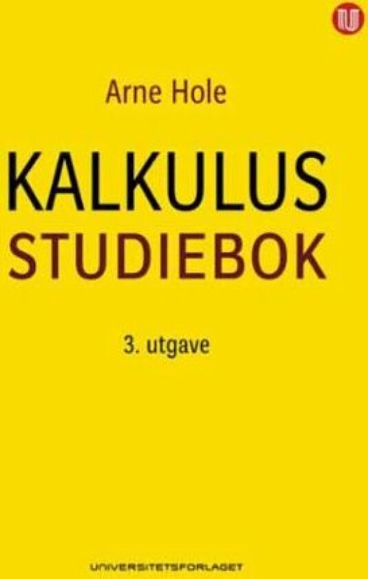 Kalkulus studiebok av Arne Hole