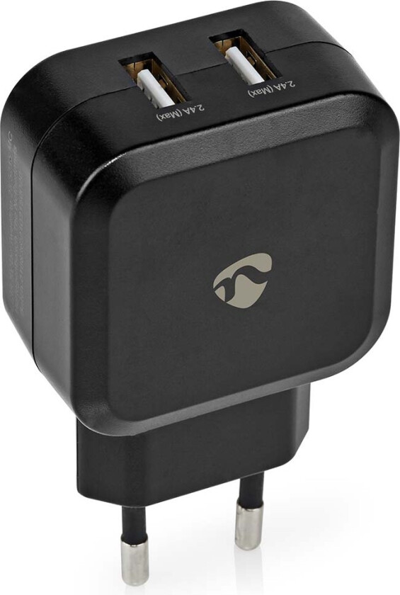 nettlader 24 W hurtigladefunksjon 2x 2,4 A A - Antall utganger: 2, 2x USB-A, ingen kabel inkludert, enkeltspenningsutgang
