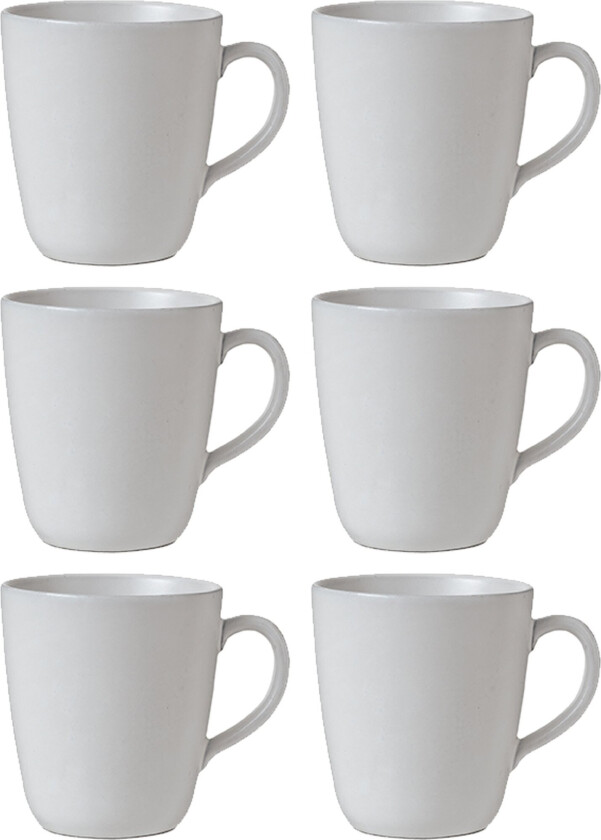 RAW Kopp med hank 35 cl, Arctic White 6 stk