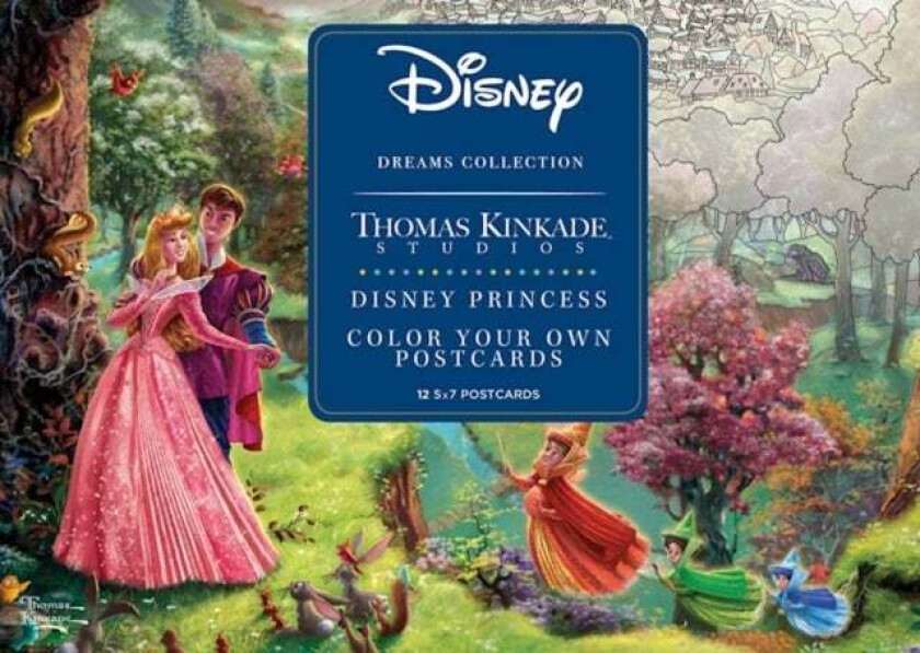 Disney Dreams Collection Thomas Kinkade Studios Disney Princess Color Your Own P av Thomas Kinkade