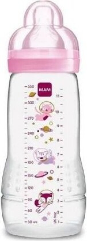 Mam, Easy Active Baby Bottle, 330 Ml., Pink