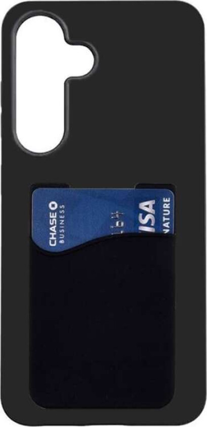Silikon deksel med kortholder Samsung Galaxy A55 - Svart