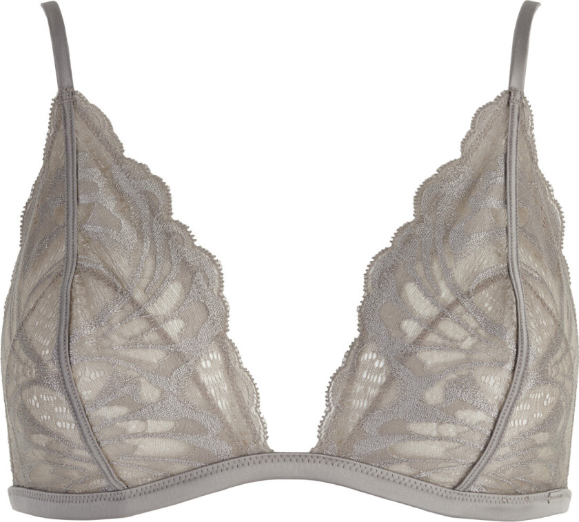 Calvin Klein Lingeri Unlined Triangle BH Uten Spiler, Farge: Satellite, Størrelse: S, Kvinner