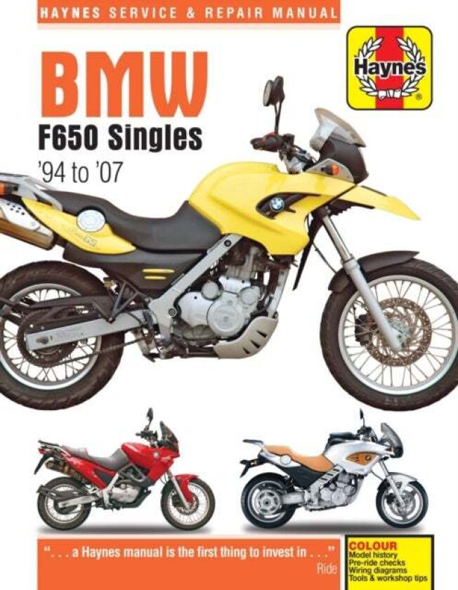 BMW F650 Singles (94 - 07) Haynes Repair Manual av Haynes Publishing