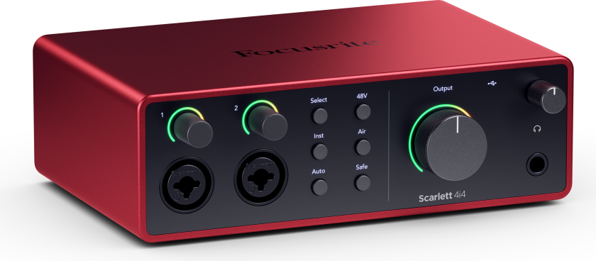 Scarlett 4i4 Gen4 Usb-Lydkort, 4 Inn/4 Ut