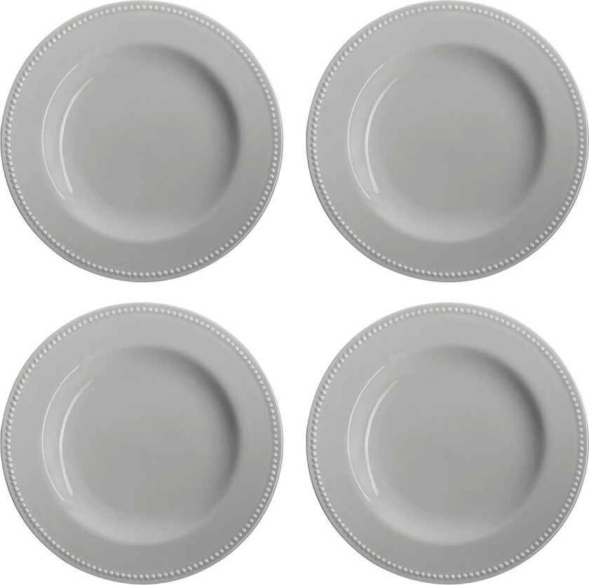 Dots tallerken 28 cm 4 stk. grått