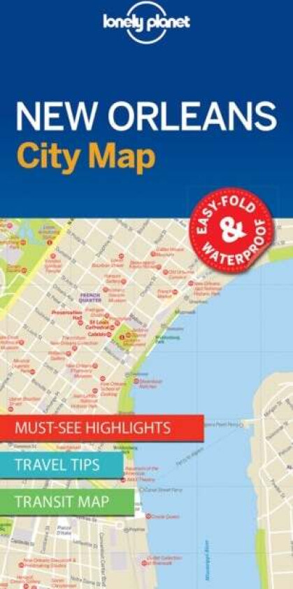 Lonely Planet New Orleans City Map