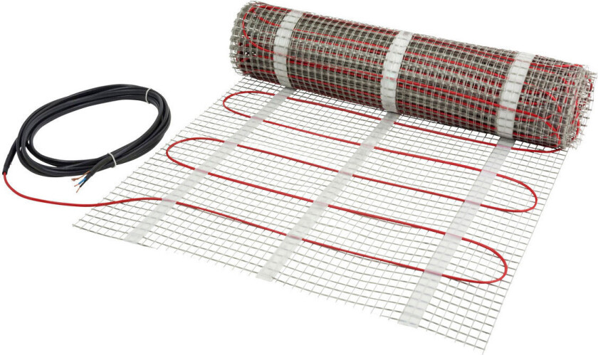 DEVI varmematte DTIF-150, 1050W, 0,5x14 m (7 m²), følerrør
