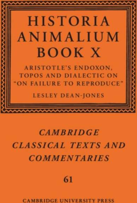 Historia Animalium Book X