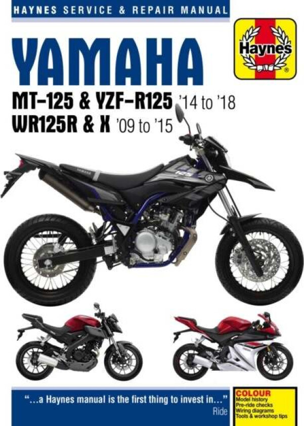 Yamaha MT-125 & YZF-R125 (14-18), WR125R/X (09-15) av Haynes Publishing