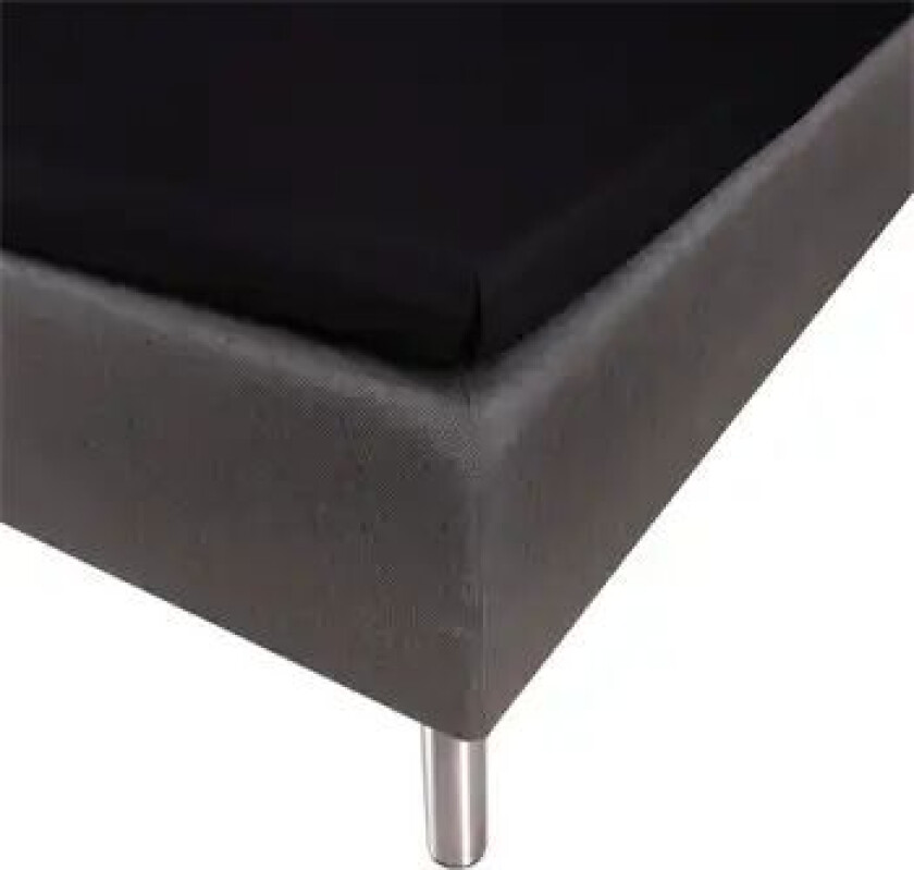 Overmadrasslaken - Svart - 160x200x8 cm - 100% Bomullssateng