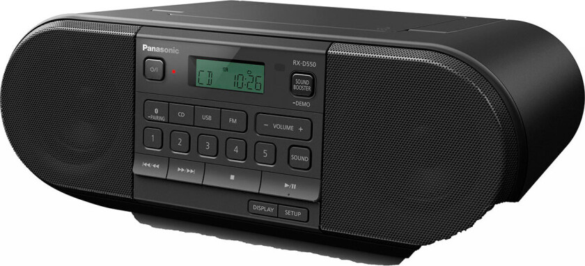 RX-D550E - Privat radio - 20 Watt - sort