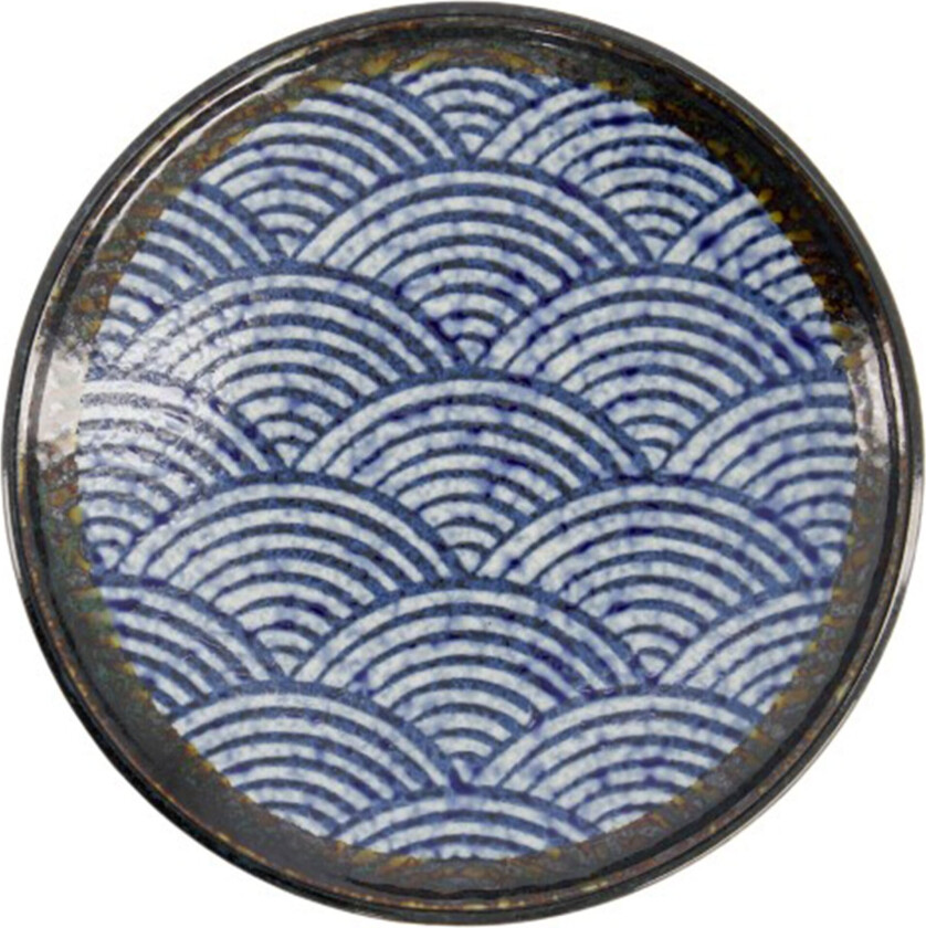 Aisai Seigaiha tallerken, 19.5 cm