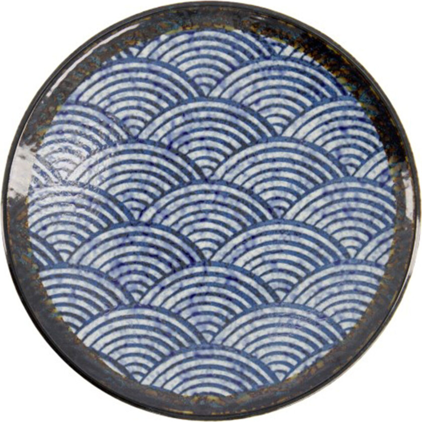 Aisai Seigaiha tallerken, 22.5 cm