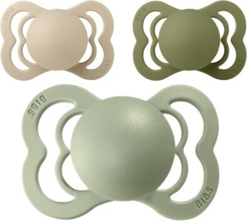 Bibs Supreme, Str. 1 (0-6 Md.), Symmetrisk - Silikon