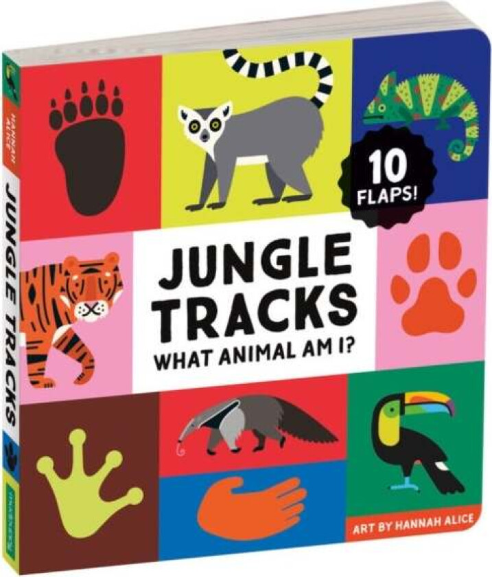 Jungle Tracks Lift-the-Flap Board Book av Mudpuppy