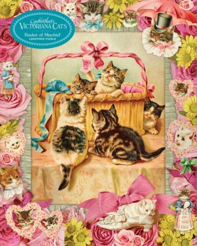 Cynthia Hart's Victoriana Cats: Basket of Mischief 1,000-Piece Puzzle av Cynthia Hart