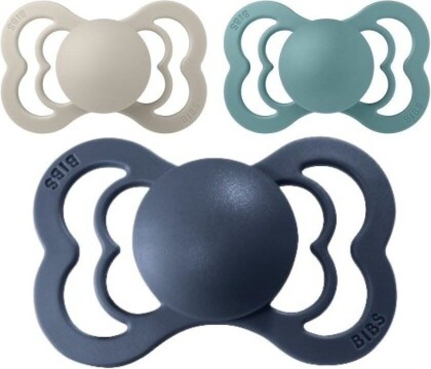 Bibs Supreme, Str. 2 (6+ Md.), Symmetrisk - Silikon