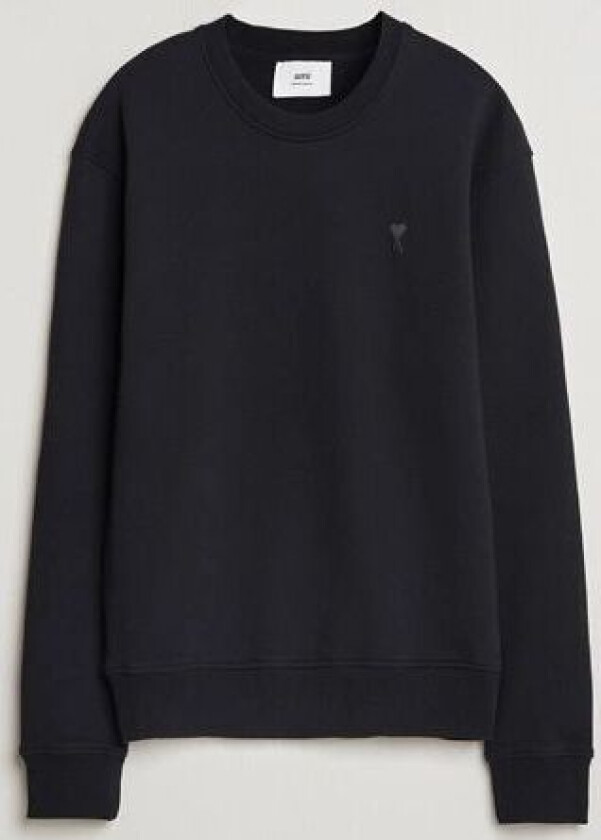 AMI Tonal Heart Logo Sweatshirt Black