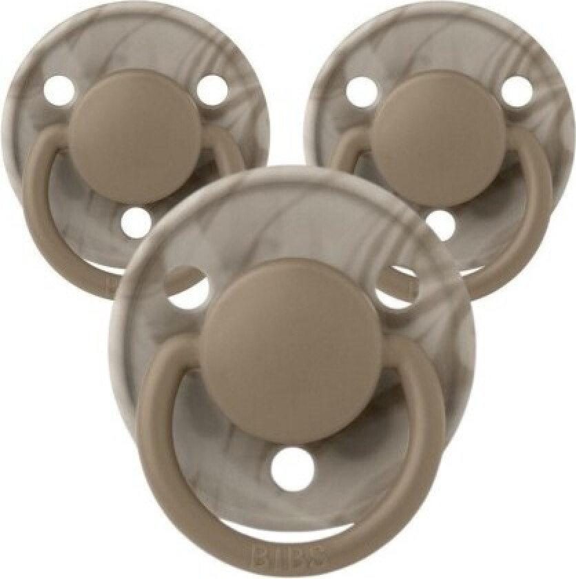 Bibs De Lux Tie Dye , Str. 2 (6+ Md.), Rund - Lateks, Smokker Med Navn