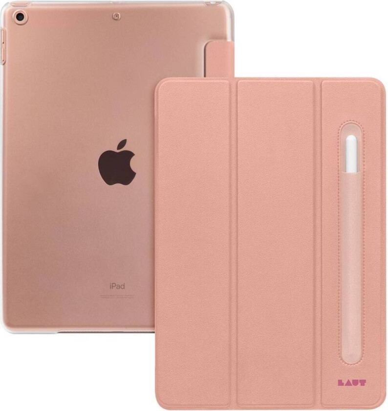 HUEX FOLIO etui med Pencil-holder til iPad 10,2" 7/8/9 gen. (rose)