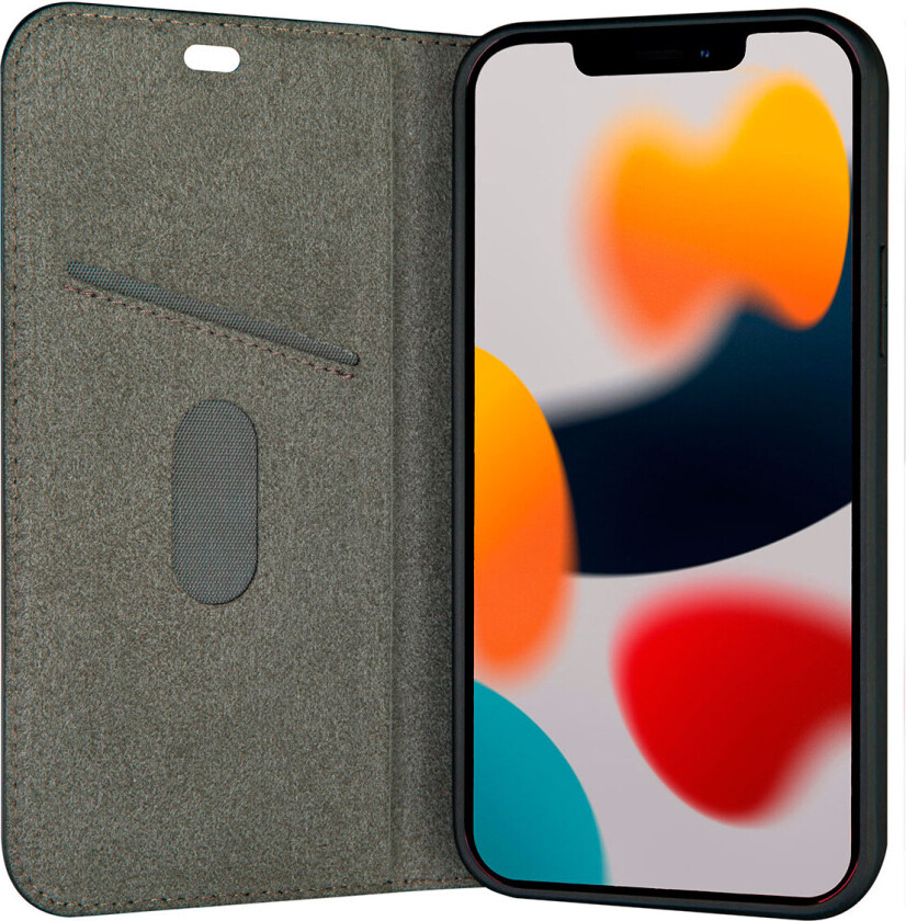 iPhone 13 dbramante1928 Oslo Ultra-Slim PU Skinn Flip Deksel med Lommebok - Svart